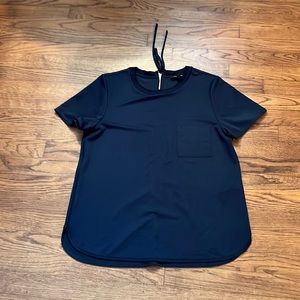 Banana Republic navy tie back (neck) shirt